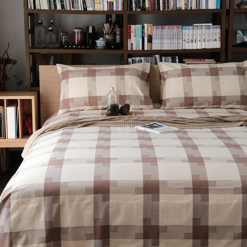 New twill jacquard pure cotton old coarse cloth cool mat Three sets thickened encrypted cool without ice formaldehyde no fluorescent