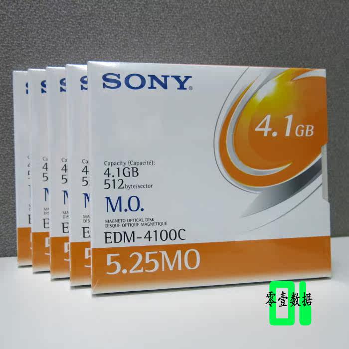 Дискеты sony edm-4100c 4.1gb 5.25英寸可重写mo磁光盘 (1pc)