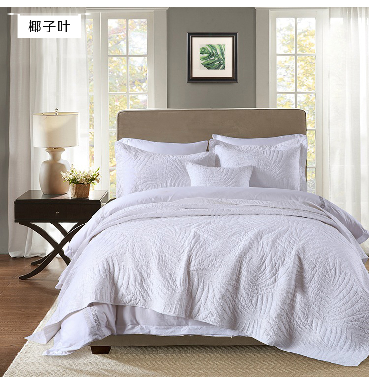 Rừng mưa nhiệt đới trồng các yếu tố của các nhà máy lớn lá điều hòa không khí rừng nhiệt đới là quá trình jacquard bông giường bông bìa ba mảnh - Trải giường mẫu ga phủ giường