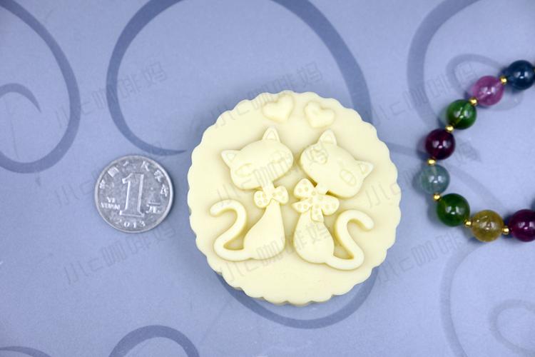 (C Mom) High-end silicone easy-to-release handmade soap mold meow meow about 90 grams each