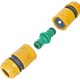 Plastic quick-plug hose extended butt joint nipple two-way two-way 4 minutes 5 minutes / 1 inch water pipe fast connection for water connection