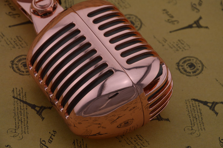 mic máy tính Vòng màng lớn rung động lúa mì lắc micro retro Z6 KTV karaoke cổ điển micro jazz lúa mì micro cài áo