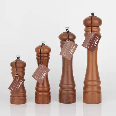 Export German TIMBES pepper grinder beech wood pepper mill 304 stainless steel movement black pepper grinder