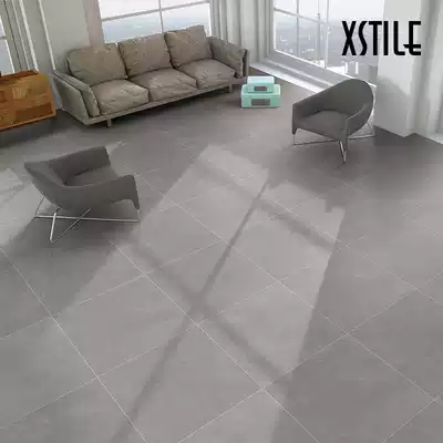 Modern light luxury villa floor tiles Gray all-body tiles Dining room Hotel kitchen powder room Non-slip 600times 600 tiles