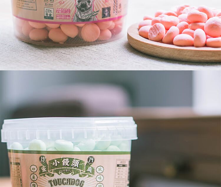 Pet Dog Snack Cookies Touchdog It Taro nhỏ 210g Sữa Dâu Cantaloupe 3 Hương vị Tùy chọn - Đồ ăn vặt cho chó Bánh ăn vặt cho Chó