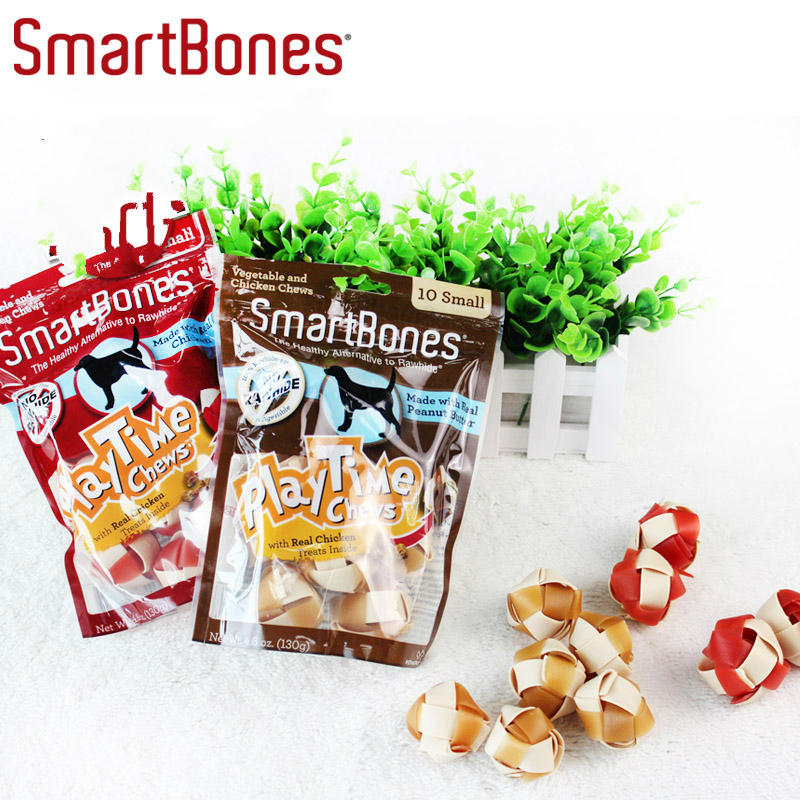 2 tặng 1 SmartBones Teddy Golden Retriever Pet Dog Snacks Nhai Clip Thịt viên Gà Gà Đậu phộng Hương vị Mini 10 - Đồ ăn vặt cho chó thức ăn cho chó zenith