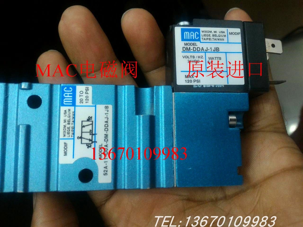MAC Solenoid valve 52A-11-DOB-DM-DDFA-1BA DDAJ-1JM D0B-DM-DDFJ-1JB D0C