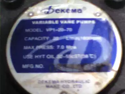 Dekema Dekema Hydraulic Pump VP1-20-70 VP2-30-70 VP1-40-70 VP2-40-70
