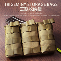 Triple Cartridge Bag magazine Molle system tactical vest kit 1000D nylon storage bag m416