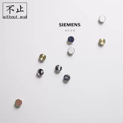 ins original design Nordic natural stone shell light luxury Brass gold creative decoration message magnet refrigerator sticker