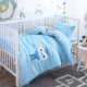 Thêu sản phẩm trẻ em giường bông chăn vườn ươm giấc ngủ ngắn bông bông nôi ba mảnh chứa lõi Liu Jiantao - Bộ đồ giường trẻ em 	chăn ga gối cho bé gái	