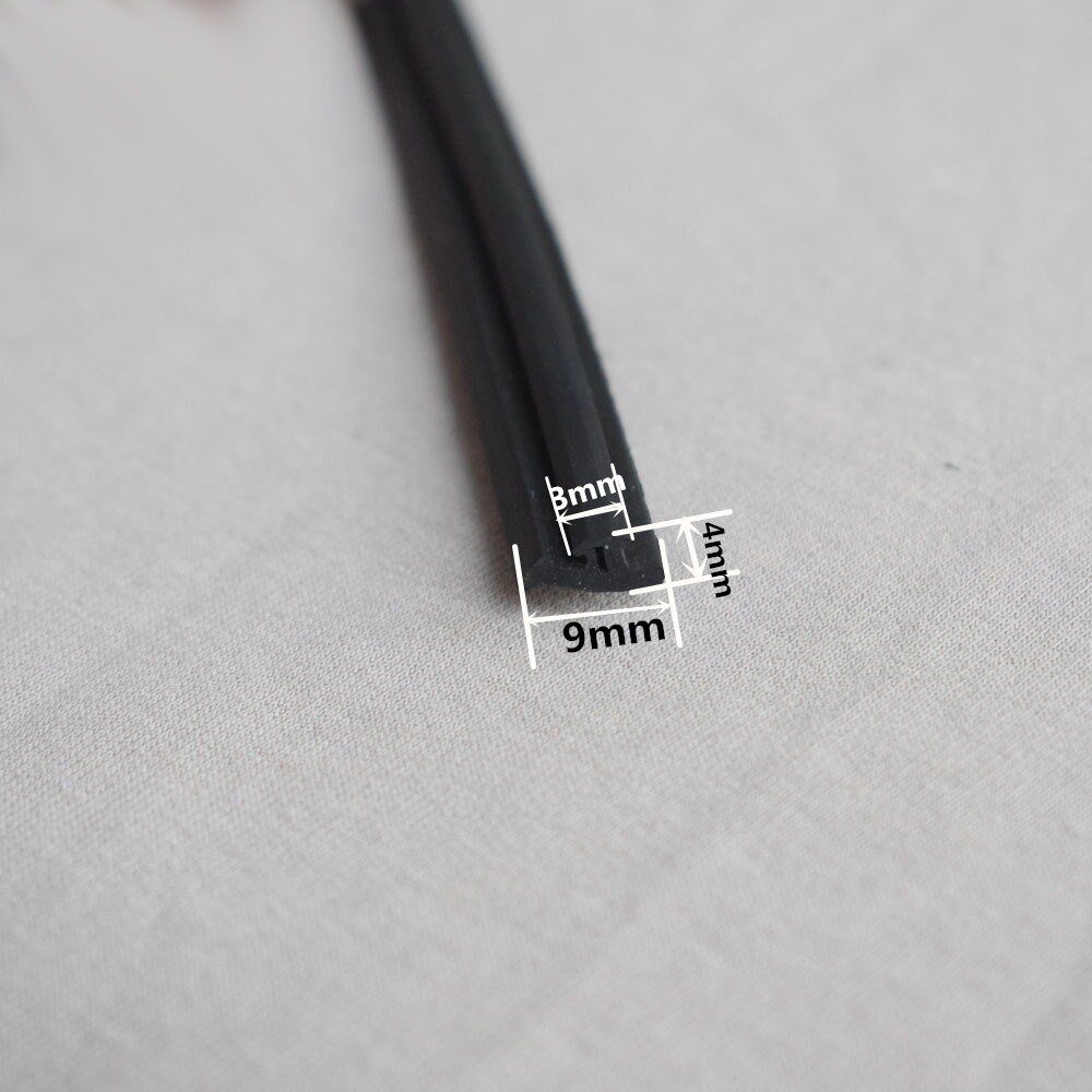 Black single-hole rubber sealing strip mechanically equipped with adhesive strip decoration anti-dust anti-abrasion and aging resistant sealing strip