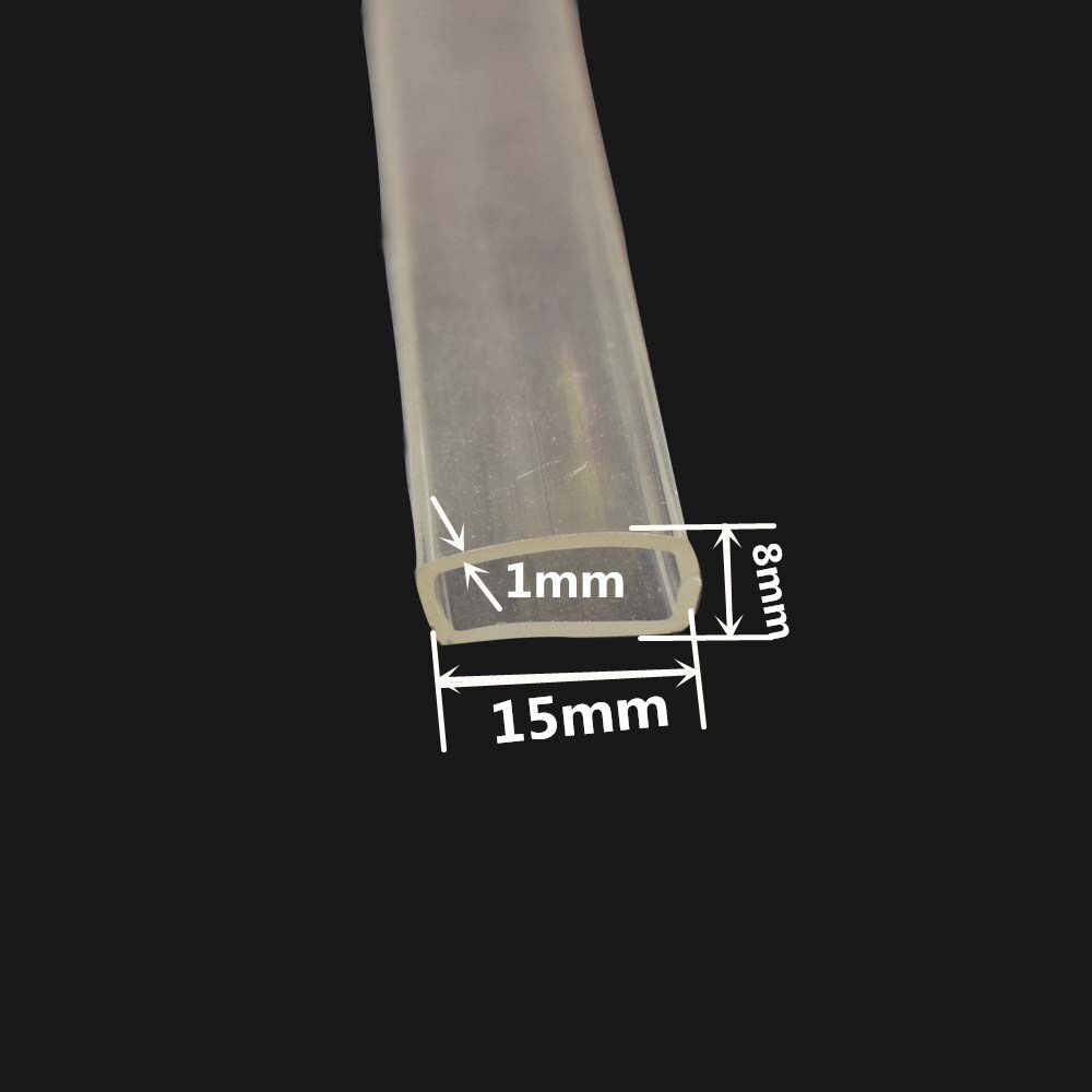 Transparent soft nozzle-shaped hollow rectangular sealing strip mechanically equipped with waterproof crash-resistant and anti-high-temperature rubber pipe