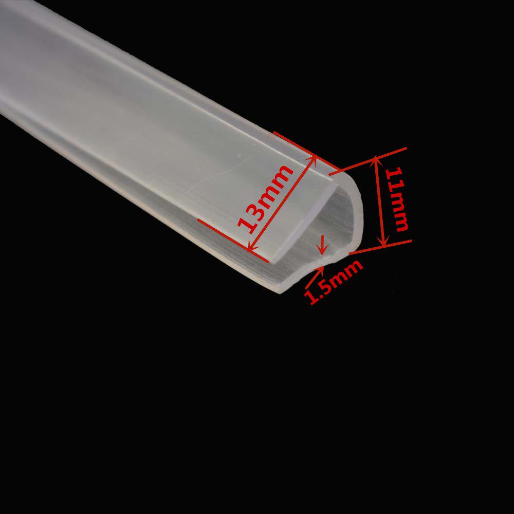 Transparent U-shaped silica gel sealing strip high temperature resistant GRP plate wrapping edge decorative adhesive strip fish tank anti-crash carstrip insert