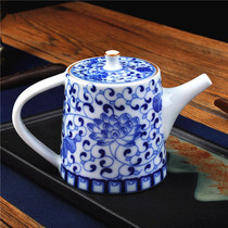 Jingdezhen imitation antique ceramic small number single tea tea pot Kung fu tea with flushing green flower porcelain ware filter home daily personal