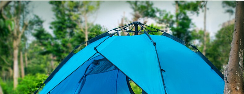Automatic Tent Outdoor Double Double 3-4 Multi-Person Windproof and Rainstorm-proof Camping Tent Free Shipping