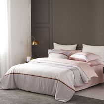 Dreamt Long Suede Cotton Printed Four Sets Full Cotton Pure Cotton Plaid Simple Bed Cover 13970 Holiday Monin