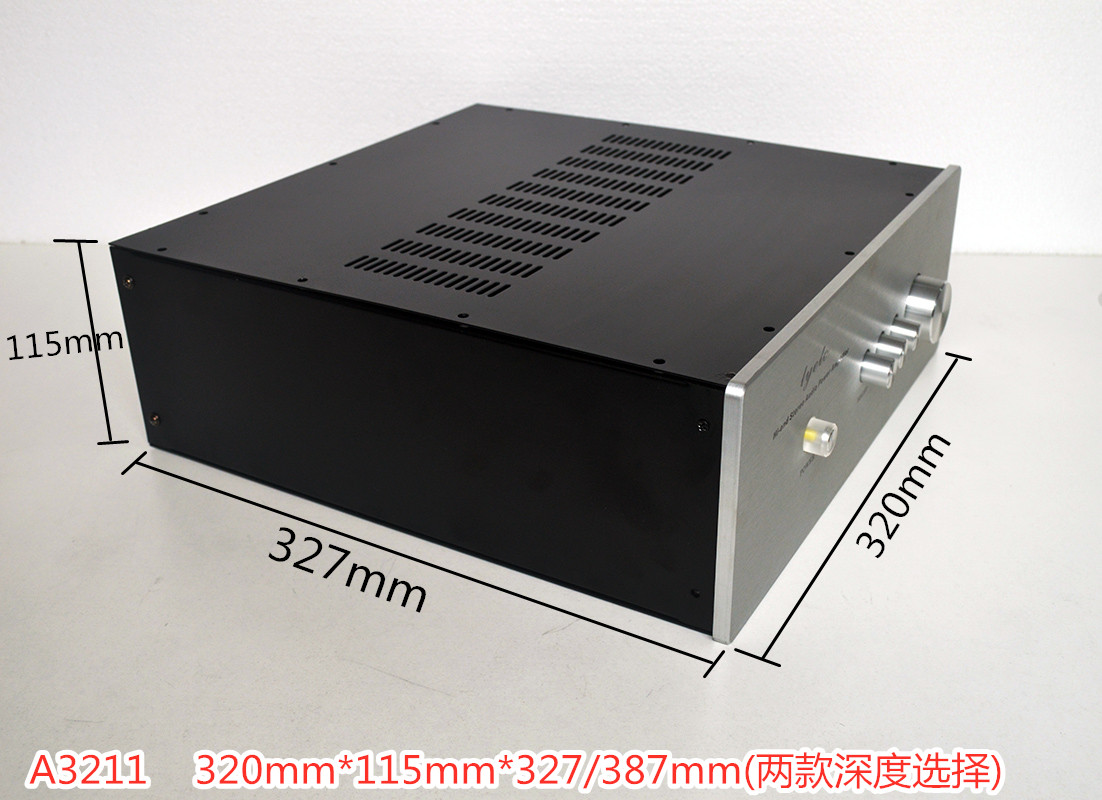 A3211 power amplifier case housing large case diy aluminium panel 320mm * 115mm * 327387m m