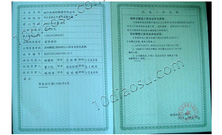 园林绿化资质