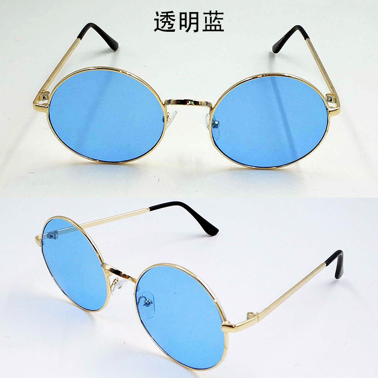 Hồng Kông phong cách trong suốt kính tròn Hàn Quốc phiên bản của nam giới và phụ nữ thời trang marine lens sunglasses Hàn Quốc phiên bản của hoang dã mỏng kính mát thủy triều