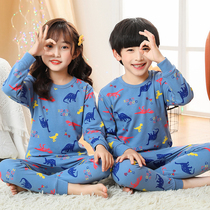 Childrens autumn clothes autumn pants set boys pure cotton base child girl baby underwear cotton autumn winter shirt shirt shirt
