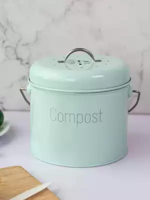 Powder Yan Beoufeng household small kitchen waste bucket wet garbage activated carbon filter odor to remove odor and rust
