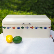 Powder Yan European lace large flip iron box bread box desktop storage box certificate file box sunscreen anti-rust