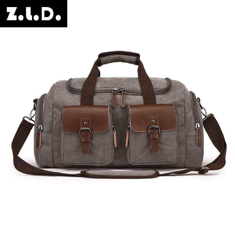 European and American style travel bags Canvas handbags Travel luggage Bags for men and women on business trips shoulder messenger bags
