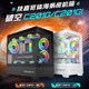 Gigabyte C201G/C201GI black/white double-sided panoramic tempered glass side-transparent sea view room chassis