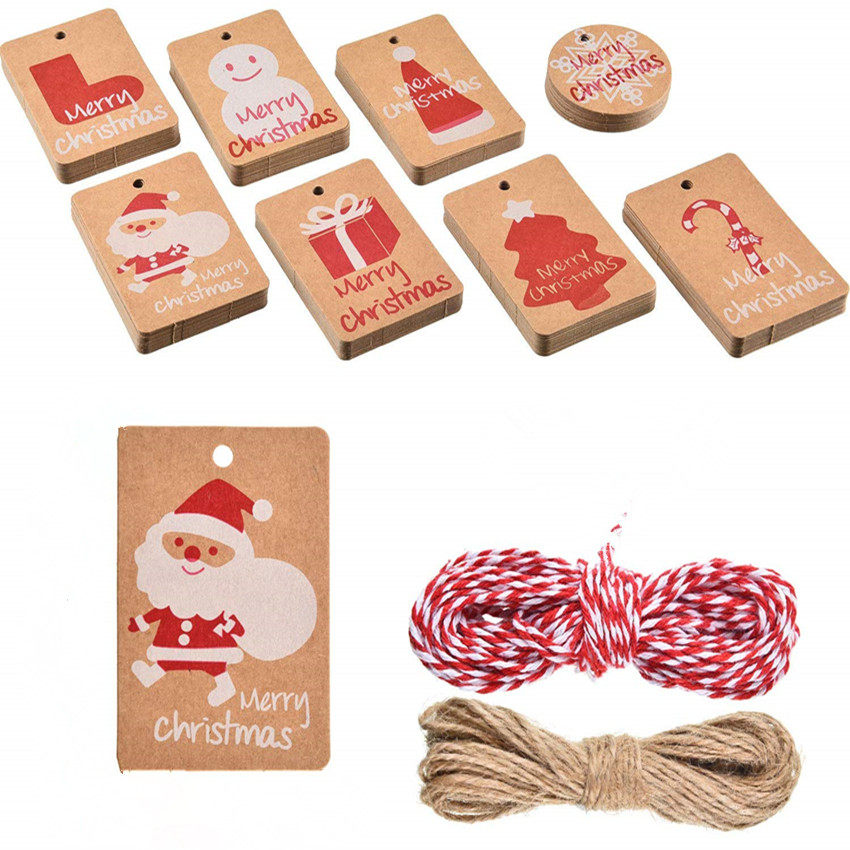 Christmas tags gift paper epaper Labels Christmas gift items packing handwritten hanging card rope