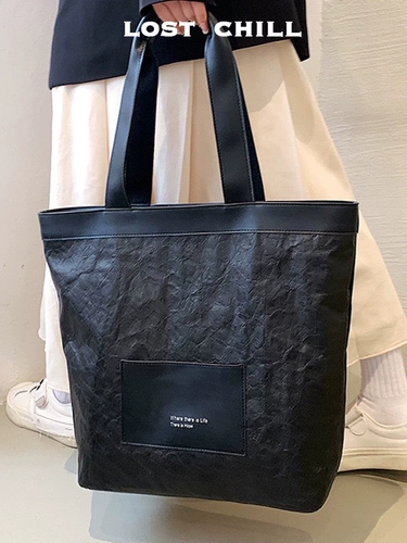 Кожаная японская вместительная и большая портативная сумка, универсальная барсетка на одно плечо для отдыха