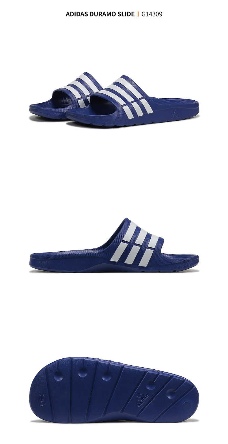 Dép Adidas nam 2018 mùa hè giày đi biển giản dị sọc xanh trắng thể thao thoáng khí kéo G14309 dép mickey