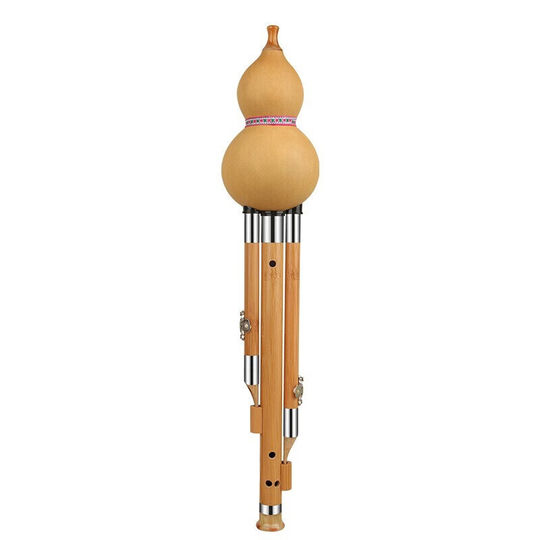 Flauta de cucurbitáceas de tres notas en clave C para principiantes y doble cobre blanco para tocar profesionalmente instrumentos de viento nacionales