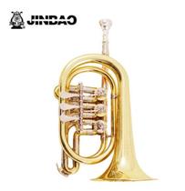 Jinbao musical instrument trumpet flat key cornet Bb flat JBRC-1500 brass gold three-key rotary valve