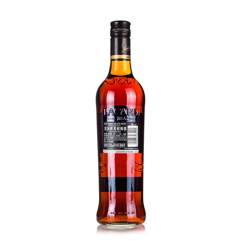 原裝進口正品Bacardi百加得黑朗姆酒 正品洋酒雞尾酒