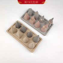 Nordic minimalist cement tapered ring totrinket Ornament Show photo Ornament Props Ring Display Pan