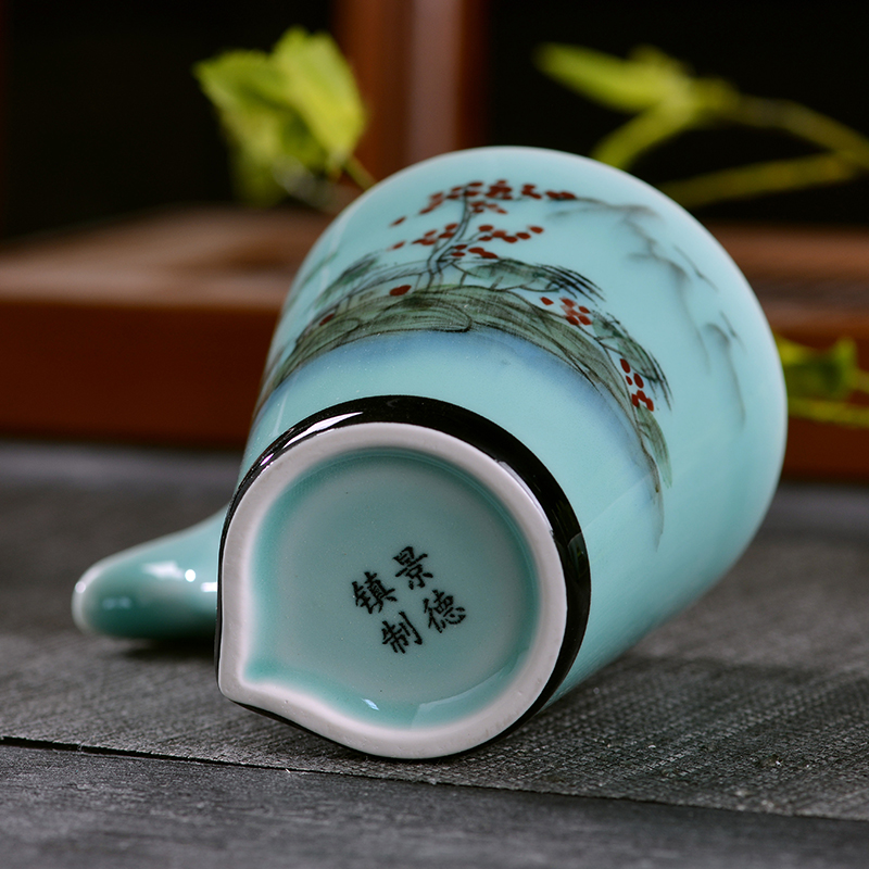 Jingdezhen ceramic kung fu tea set all hand - made tea sets tea taking of a complete set of home office gift teapot teacup