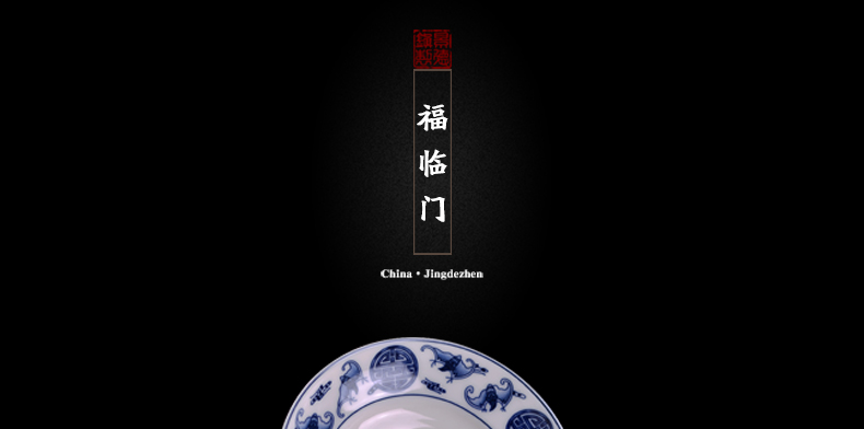 Ceramic tureen jingdezhen blue and white porcelain bowl with large thin foetus tea bowl three cups to worship the bowl bowl hand grasp pot