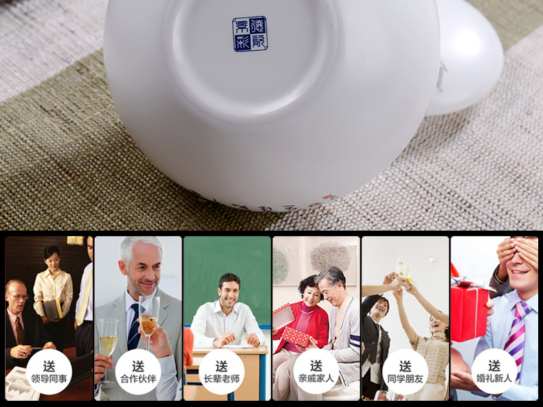 Jingdezhen ceramic tea pot seal save large moisture in pu 'er tea caddy fixings green grain storage POTS