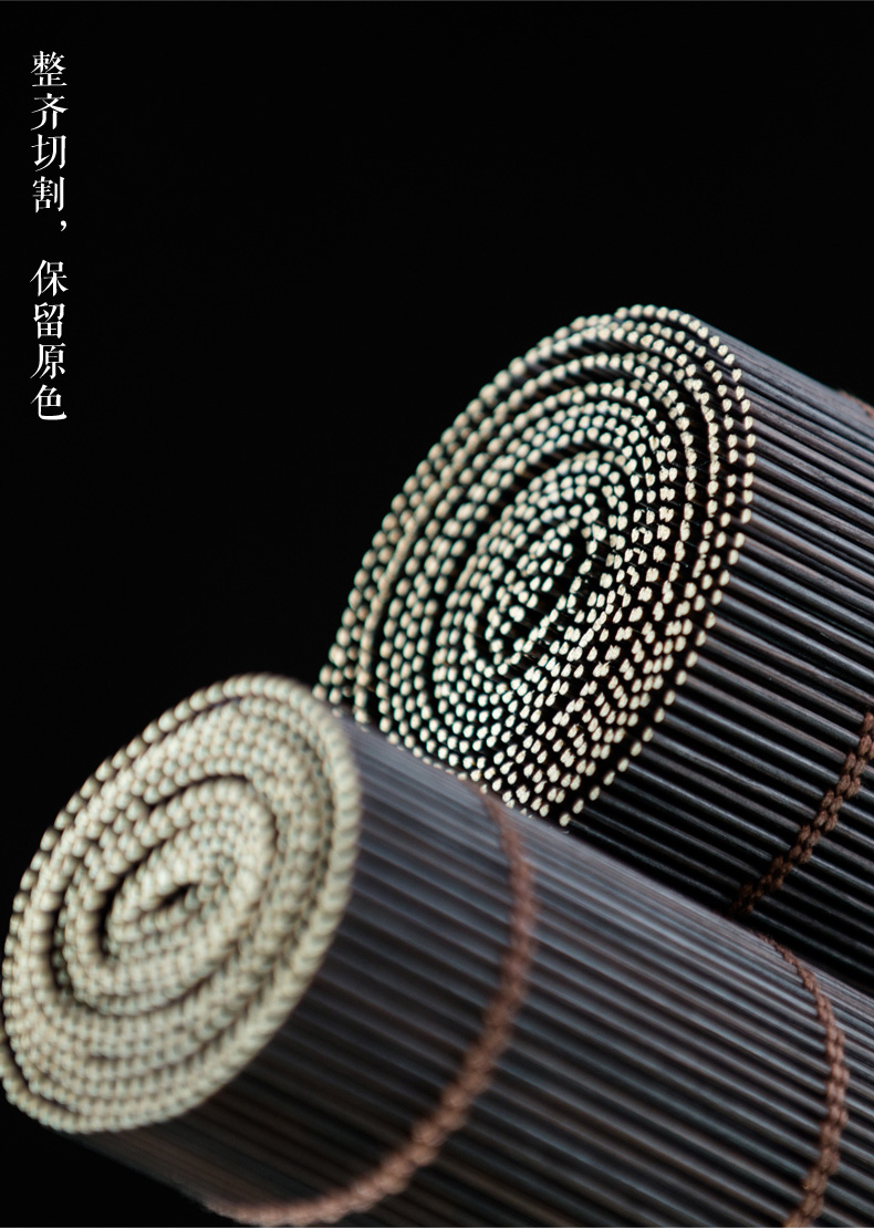 Trà tre lễ trà mat tre mat bàn cờ trà tre mat kungfu phụ kiện trà Zen Nhật Bản trà mat lanh coaster bình trà inox