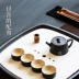 Nồi than cũ phủ tre làm thủ công vỏ tre Kung Fu bộ phụ kiện màu tím cát che trà lễ sáu quý ông trang trí bộ ấm pha trà hoa cúc Trà sứ