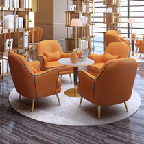 Fashion Brief Reception Talks Table And Chairs Combine Visitors Café Café Lounge Sale Office Nordic Light Lavish Sofa Chair