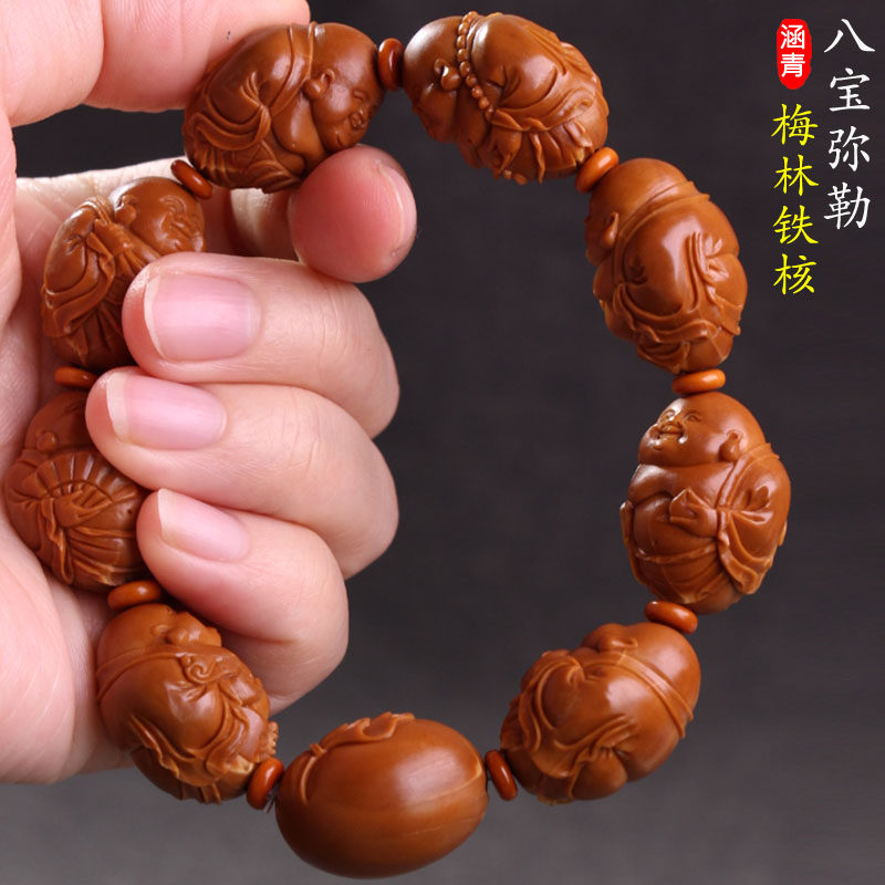 Su Artificial Zhoushan Olive Nuclear Engraving 2 0 Giant Seed Iron Core Pure Handmade Eight-treasure olives Huhand string boutique