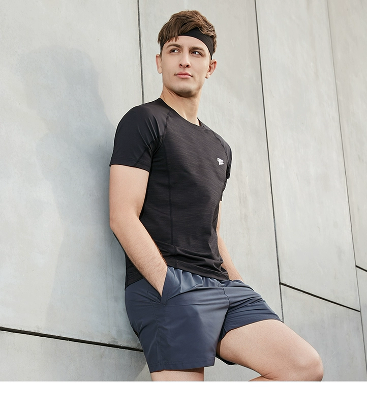 Áo thun nam Jordan tay ngắn nam 2019 hè mới cổ tròn thoáng khí mùa hè chạy áo sơ mi thể thao ngắn T - Áo phông thể thao