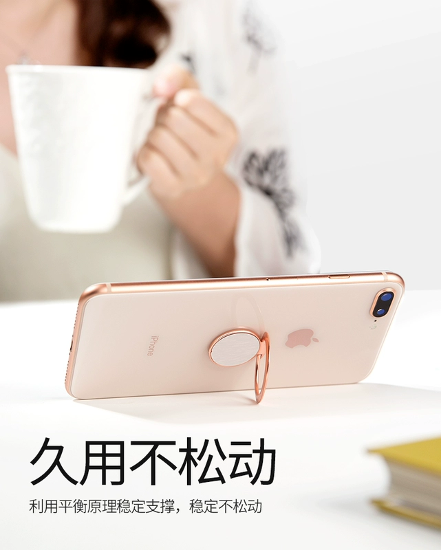 Siêu mỏng điện thoại di động vòng khóa Apple ring khóa Huawei từ ngón tay khóa nhẫn vivo nam và nữ mô hình tùy chỉnh logo - Nhẫn nhẫn kim cương pnj