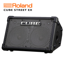 Spot Roland CUBE Street EX Folk Bakelite guitar speaker outdoor portable play and sing