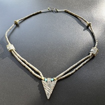 Afghanistan Middle East jade necklace Central Asia West Asia exotic tribes ethnic antiques trade antiques jewelry clavicle 38