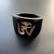 Nepal Tibetan yak bone ring running ring jewelry internet celebrity bone carving geometric pattern pendant for men and women new 7