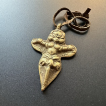 Nepalese Tibetan brass handmade Tibetan cultural toy Dapeng bird pendant pendant antique Vajra 123
