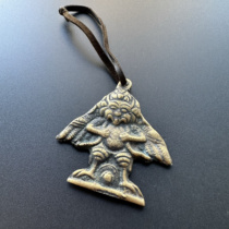 Nepal Tibetan handmade brass Dapeng bird pendant Tibetan retro old waist badge pendant antique cultural relics Tibetan ornaments